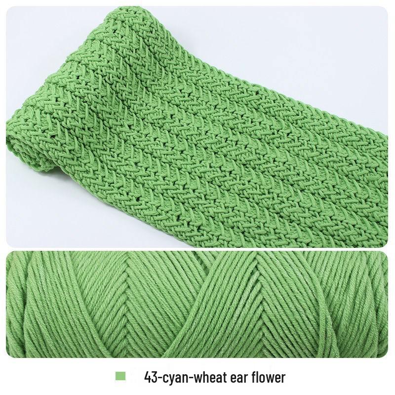 Hand-Knitted Cotton Wool Scarf Yarn for Men & Women, Coarse Wool & Milk Cotton Material, Worsted Crochet.