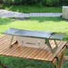 Faltbarer Outdoor-Grill, tragbarer Edelstahl-Grill, Holzkohlegrill für Camping, Terrasse