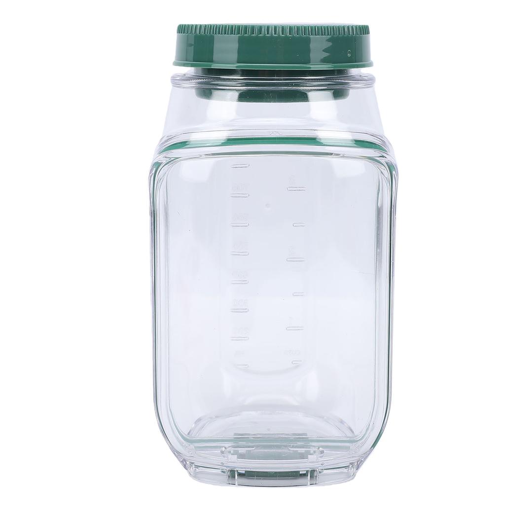 Salad Jar 1000ml Side Open Vertical Layering Salad Container with Sauce Compartment Reusable Leakproof Microwave Safe