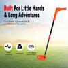 Kids Metal Detector Kit, Portable Detector with 2 Inch LED Screen, 6  Coil, Includes Shovel and Rake, Outdoor Adventure