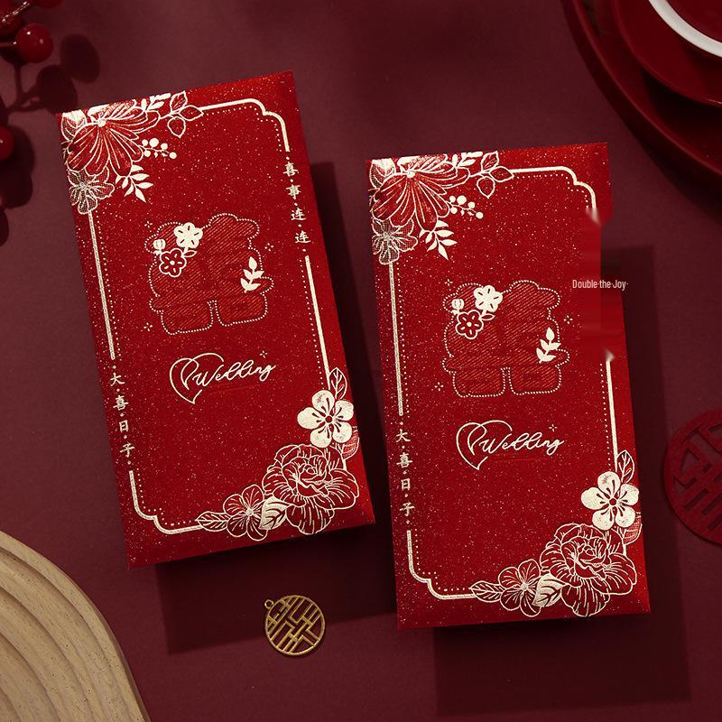 Luxury Frosted Changeable Red Envelope Bag for Wedding Gifts