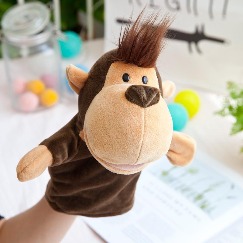 A variety of animal hand puppets parent-child toys have active mouths and fashionable styles