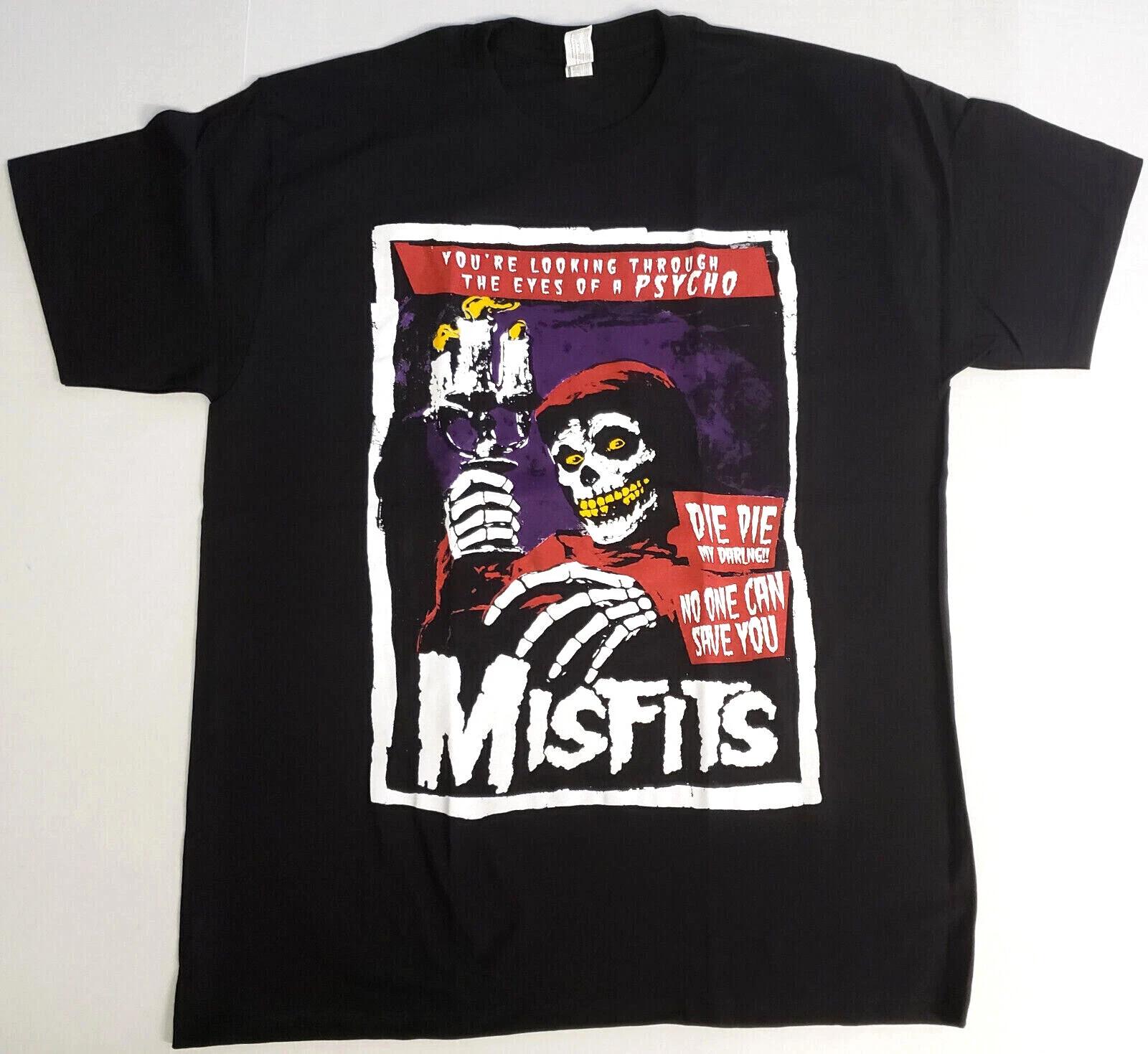The MISFITS T-shirt Psycho Fiend Skull Danzig Horror Punk Tee Men s New XL
