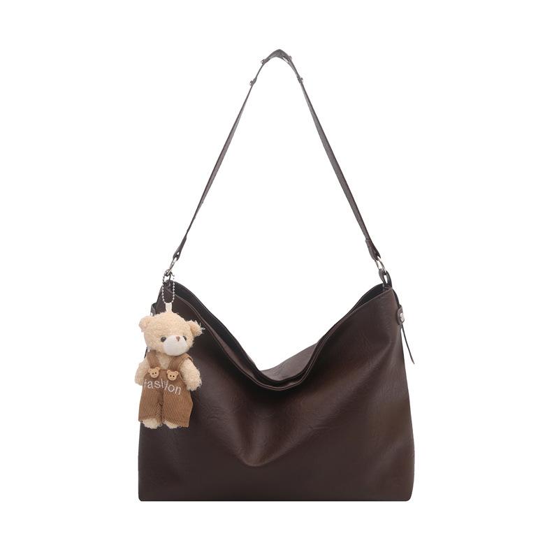 Lazy wind bowling bag women's autumn and winter new ancient casual shoulder bag large-capacity messenger bag