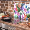 Tagliere in Vetro 2X 30X52 Fenicotteri