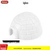 Arctic Wildlife Mini Igloo & Animal Models: Husky, Snow Leopard, Polar Bear, Rabbit, Wolf