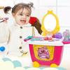 Cute Simulation Kids Ice Cream Shop Kitchen Cart Pretend Toy Set Role Play Gift