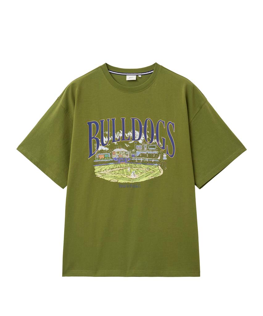 YALE Bulldogs Baseball Graphic T-Shirt_Olive