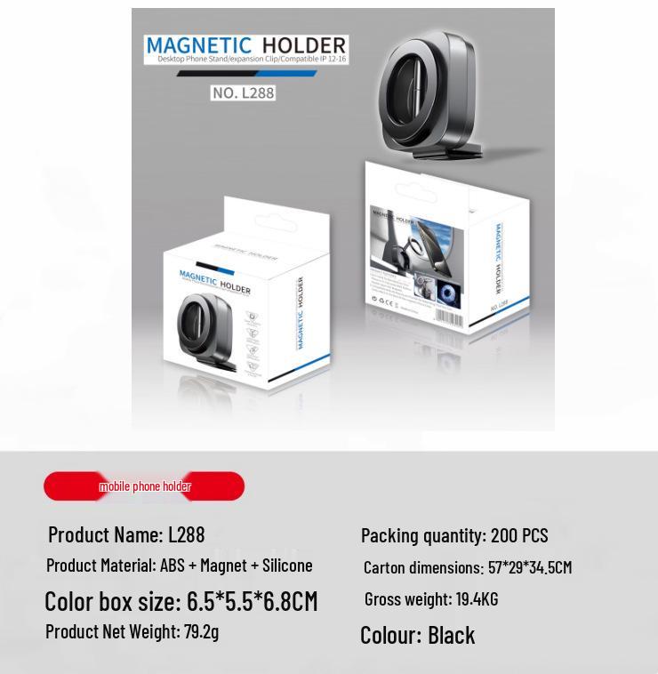 Compact Rotating Magnetic Phone Holder for Travel