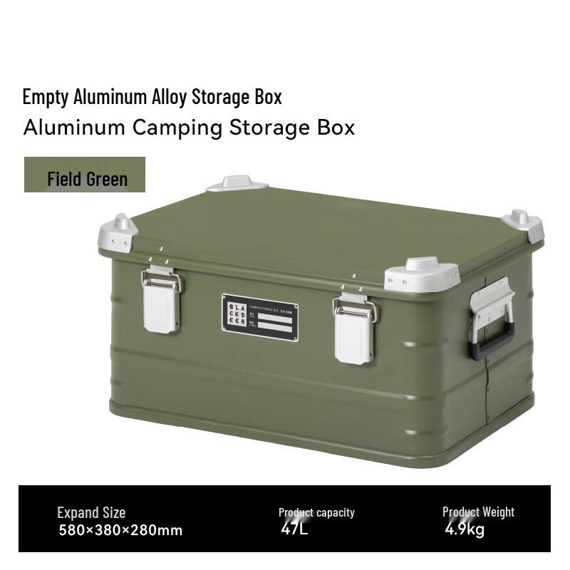 Black Deer Outdoor Camping Aluminum Storage Box