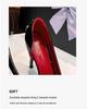 Genuine Red Bottom Leather Stiletto Heels - Comfortable, Printed Design