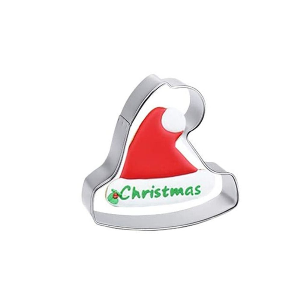Xmas Theme Biscuit Mould Santa Claus Cake Moulds Christmas Stainless Steel Cookie Cutters  DIY