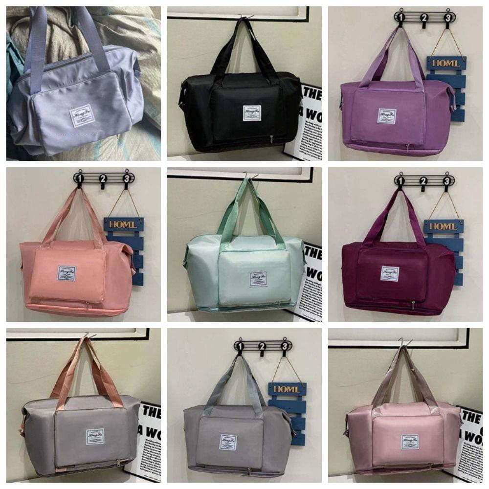 Fitness Pouch Oxford Cloth Travel Bag Foldable Large Capacity Handbag  Family Vacation