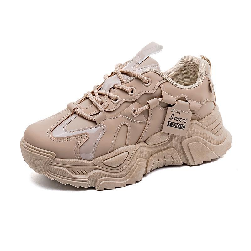 New dad shoes women's spring student versatile sports shoes women's casual thick-soled heightening shoes