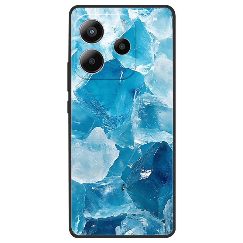 For Xiaomi Redmi Note 14 5G Case Soft TPU Marble Silicone Phone Cover for Coque Redmi Note 14 5G Global Cases Black Bumper Funda