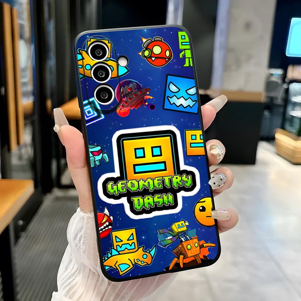 

Ігровий чохол для телефону G-Geometry Dash Для Samsung A25 A13 A33 5G A54 A36 A35 A56 A52 A14 Ударостійкий м який чохол Samsung A32 5G