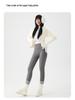 Damen Shark Slim-Fit Samtgefütterte Warme Baumwoll-Yogahose - Herbst/Winter Kollektion 2025