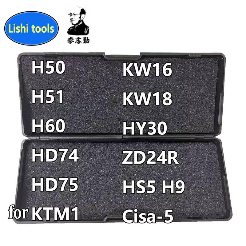

Lishi 2 in 1 for Ford Honda- HD74 HD75 for KTM1 H50 H51 H60/FO26 KW16 KW18 ZD24R HY30 HS5 Cisa-5 L646R/C9100 HD74
