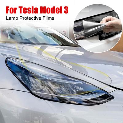 TPU Lamp Protector Film Set Protective Film Changing Films Modification For Tesla Model 3 Headlight Taillight Foglight