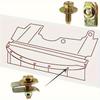 40pcs Heavy-Duty Steel U-Nut Clip Fasteners for Car Hood Protection - Secure Bolt Mounts with Screw Installation 20 Screws&20 Nuts