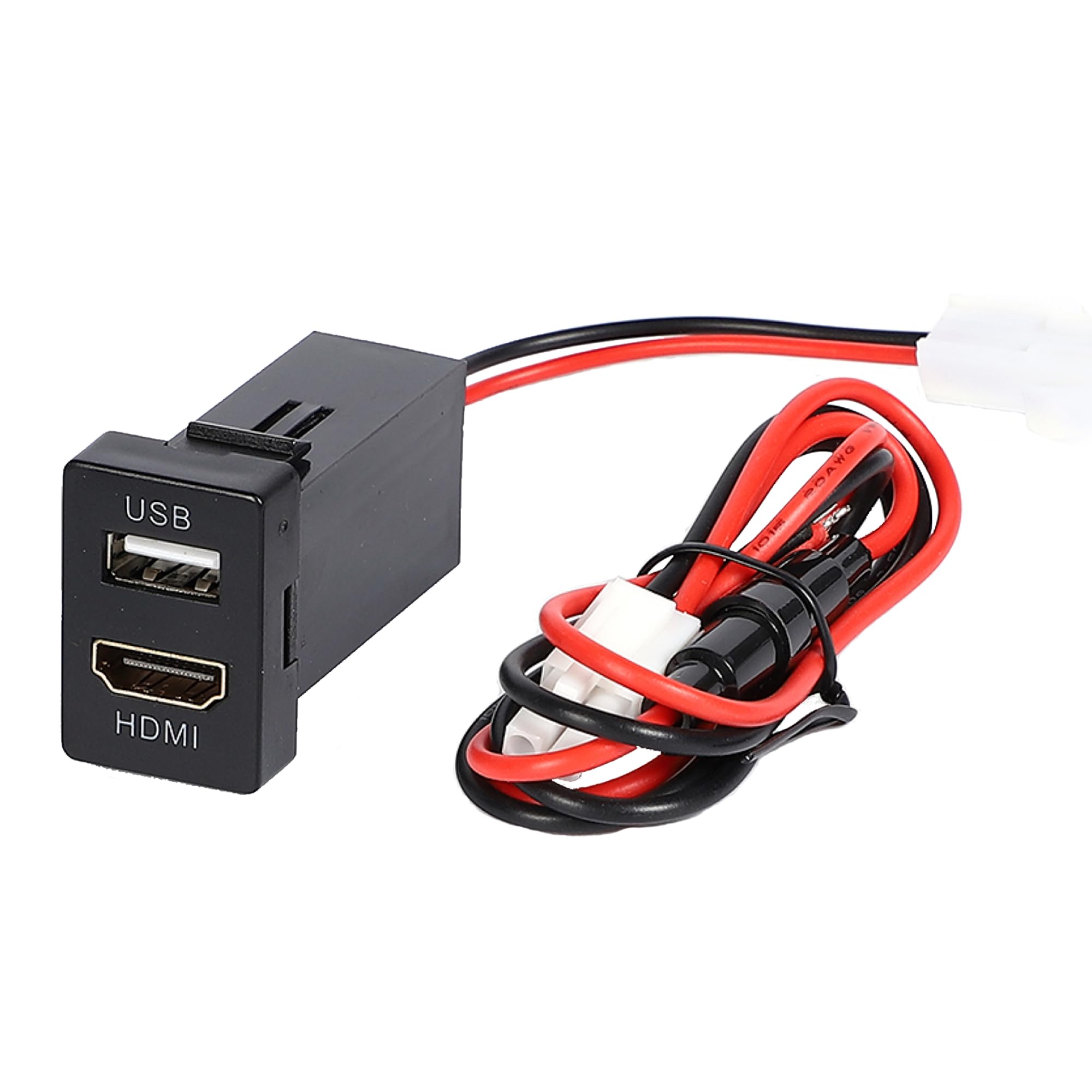 

USB Input Port HDMI Input Port for Toyota Type HDMI USB Switch Charger & Vehicles, A, Port, Hole, Panel, Smartphone, Tablet, Navigation,