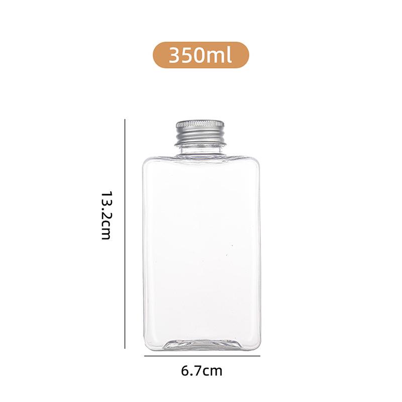 260/350/500 ml plokščias kvadratinis butelis gėrimams, aukštos kokybės sulčių puodelis, pieno arbatos, šaltų gėrimų butelis, nešiojamas gėrimo puodelis