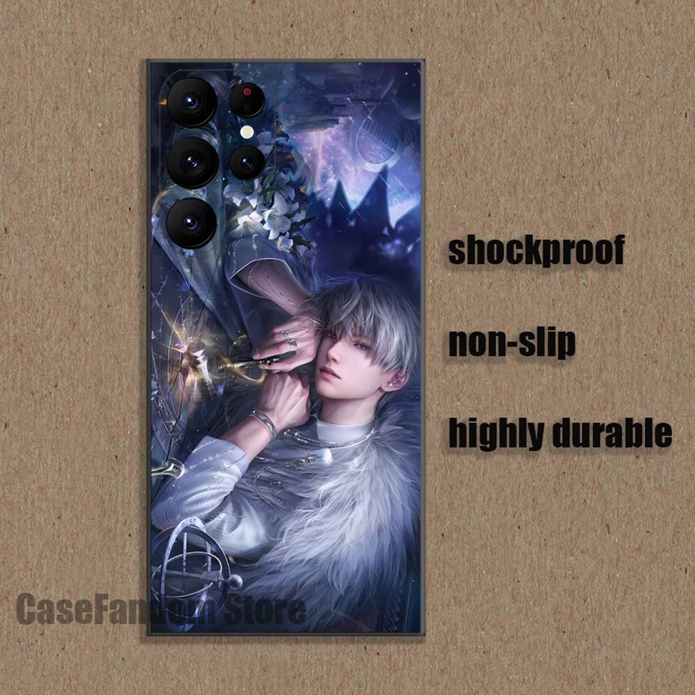 

Game L-Love and D-Deepspace Phone Case For Samsung S26,S25,S24,21,22,23,30,Ultra,20,Plus,Note,10,9,Black soft silicone case Samsung S26ULTRA