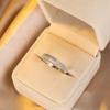 European and American Simple and Fashionable Round White Diamond Full Circle Simple Niche Cross Design High-end Versatile Ring