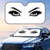 Black White Eye Sun Visor Foldable Universal Car Windshield Sun Shade UV Protection Heat Insulation Foldable Cover