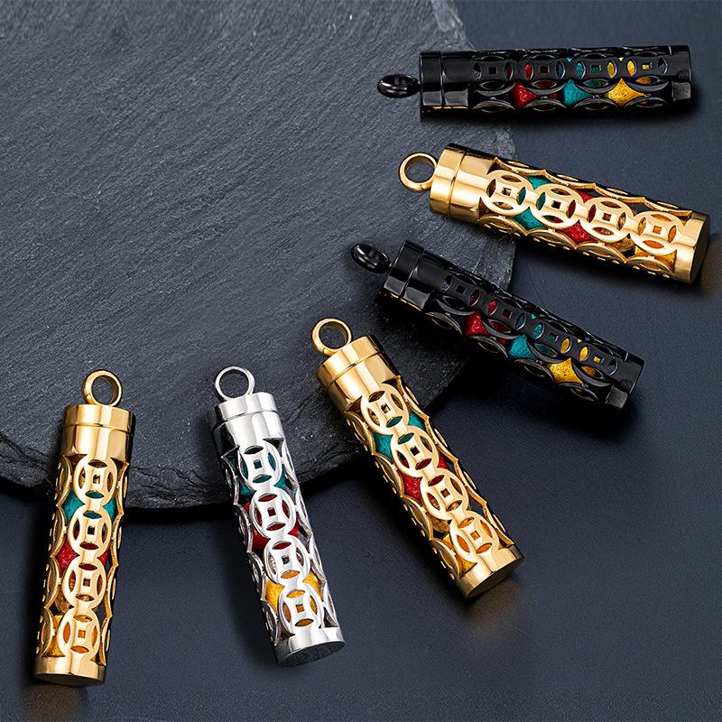 Stainless Steel Aromatherapy Essential Oil Diffuser Pendant Necklace