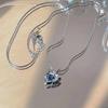Exquisite Bling Silver Color Tassel Star Moon Necklace For Women Clavicle Chain Woman Jewelry Birthday Gift Accessories