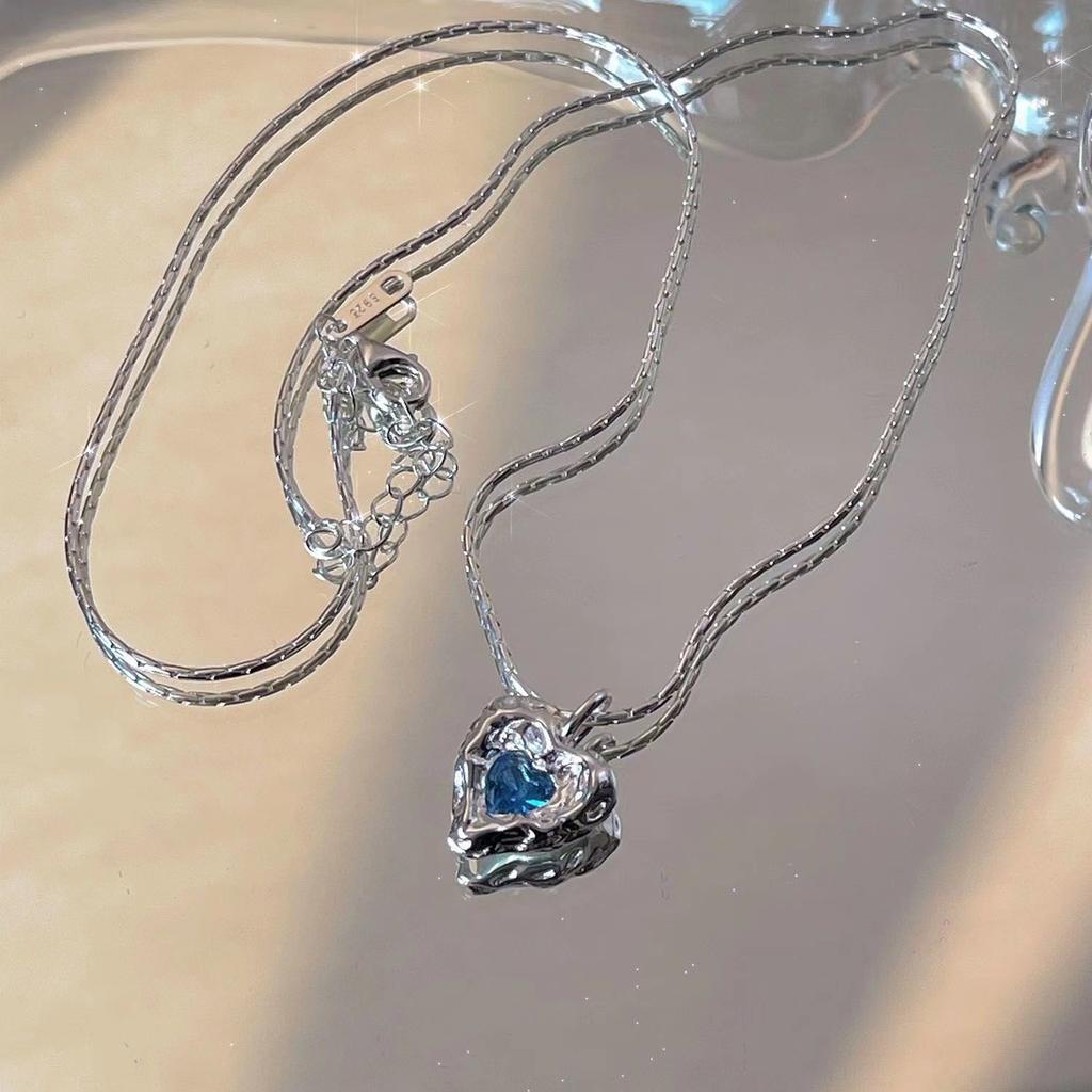 Exquisite Bling Silver Color Tassel Star Moon Necklace For Women Clavicle Chain Woman Jewelry Birthday Gift Accessories