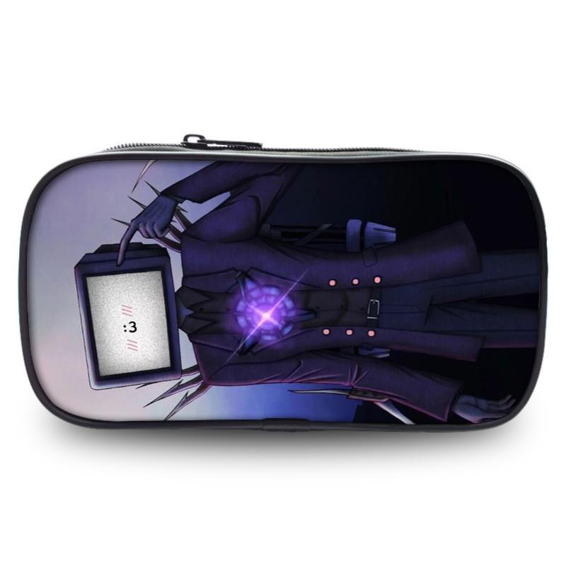 Skibidi Toilet Unique Pen Case Fashionable Polyester Unisex For Use School