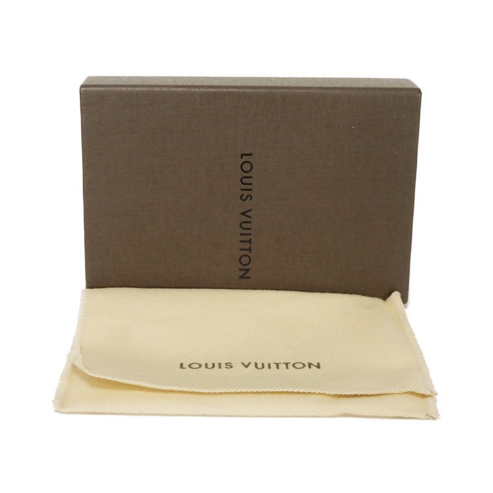 Used LV Logo Embossed Black Card Case with Gusset, Bifold, Epi Noir, 12564 Porte Monnaie Simple M63412 7943, Unisex