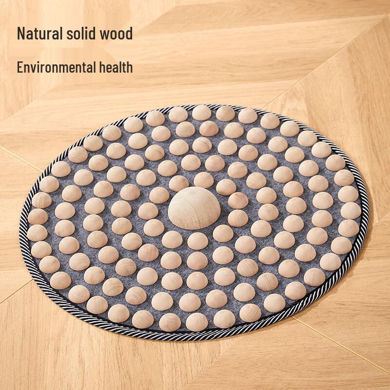 Natural Wood Acupressure Foot Massage Mat