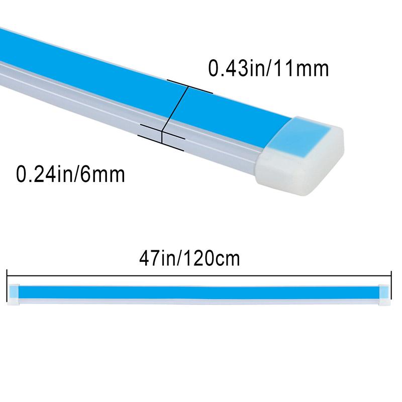 Rime DIY capota mașină bandă de lumină bandă de alergare în timpul zilei scanare iluminare flexibilă ambientală neon lampă atmosferă iluminare de fundal