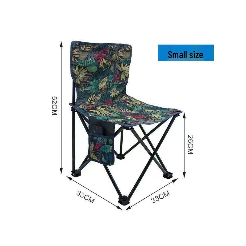 Portable Outdoor Folding Chair for Camping, Fishing, Art Sketching, and Leisure
