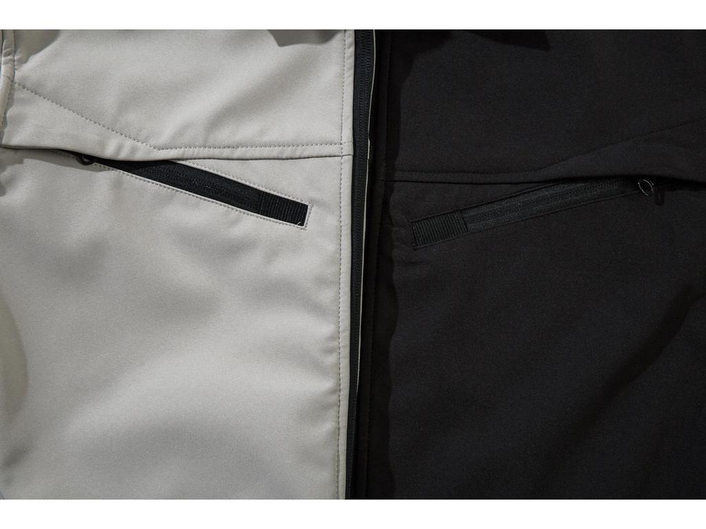 Jednokolorowa wiatrówka w stylu koszuli z miękkiej tkaniny