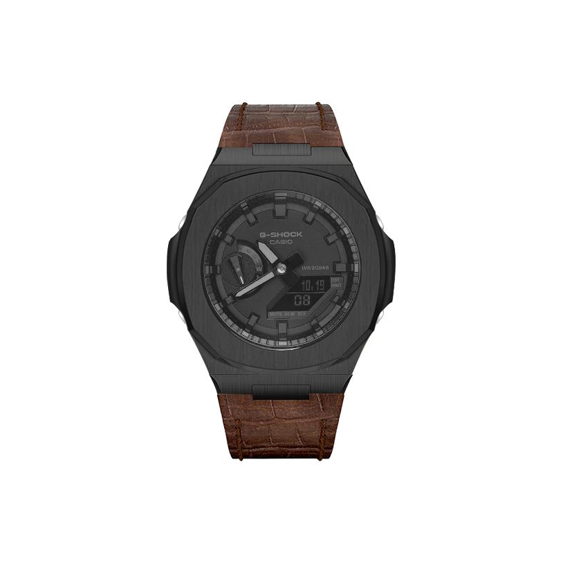 CASIO Custom Collection Duke Honor Quartz Movement Watch Unisex Black Dial GA-2100-1A1(Watch8--)