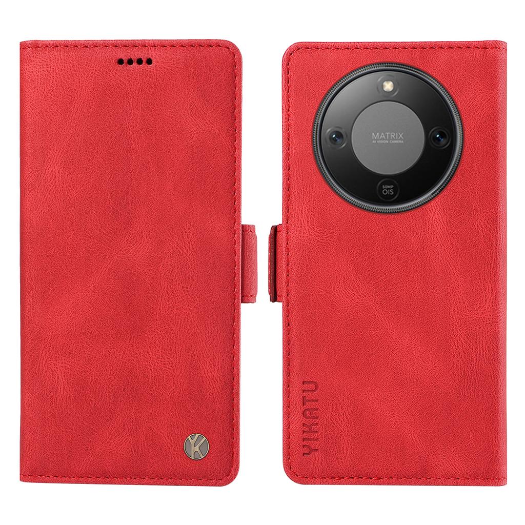 For Honor Magic8 Lite 5G/X9d 5G/X70 5G Leather Case YIKATU YK-005 Skin-touch Feeling Wallet Phone Cover
