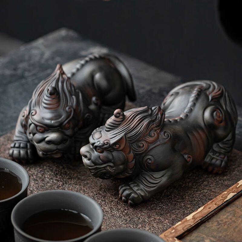 Zisha Clay Pixiu Tea Pet Ornament