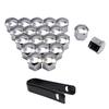 Juego de 20 Piezas 17 19 21 mm Tapas para Tuercas de Rueda de Coche Tapa Protectora para Tornillo de Cubo de Rueda de Coche Tapones para Pernos Llantas Accesorios Exteriores para Coche Cubierta Antipolvo Antioxidante