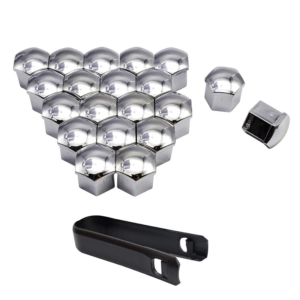 Juego de 20 Piezas 17 19 21 mm Tapas para Tuercas de Rueda de Coche Tapa Protectora para Tornillo de Cubo de Rueda de Coche Tapones para Pernos Llantas Accesorios Exteriores para Coche Cubierta Antipolvo Antioxidante