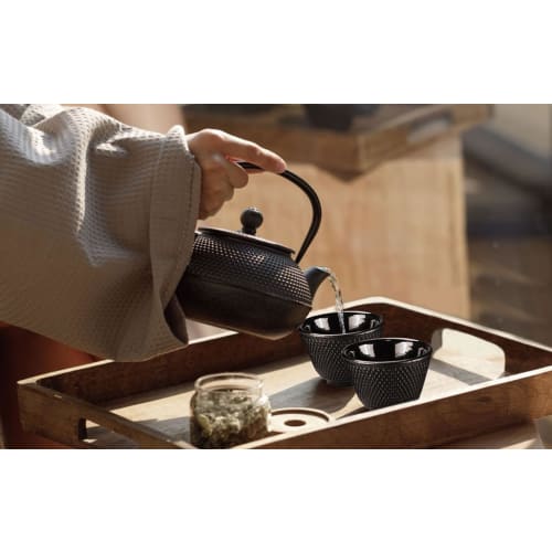 Iron Kettle, Ironware, Nanbu Ironware, Teapot, Kettle, Induction Stovetop Compatible, Iron Kettle, Iron Teapot with Tea Strainer, Stylish, Iron Supple