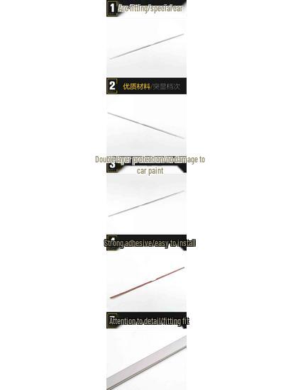 Zhonghua V3 Rear Trim Stainless Steel Anti-Scratch Tailgate Strip