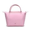 Longchamp Le Pliage Club 23 Solid Color Short Handle Foldable Fabric Canvas Tote Bag Women tote bag Pink 1621619P36