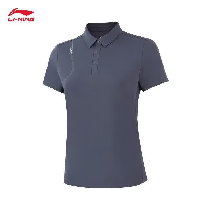 LI-NING Women's Short Sleeve POLO Shirt