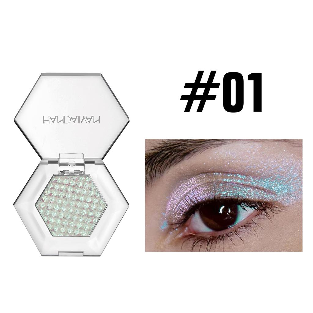 Chameleon Hexagonal Five-color Eyeshadow Diamond High Gloss Powder Natural Pearlescent Brightening Shimming Glitter for Face Eye Makeup Cosmetics