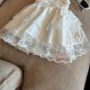 Ballet-Inspired High Waist A-Line Lace Chiffon Skirt for Women