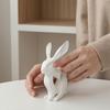 Figura de Corazón de Conejo Impresa en 3D, Estatua de Conejo Corazón Hueco, Decoración de Escritorio de Arte Moderno para Sala de Estar, Mesa, Estante, Mueble de TV